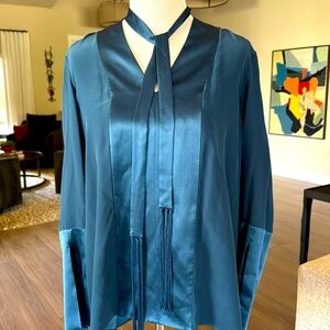 Gorgeous Silk Elie Tahari Dark Teal Tunic